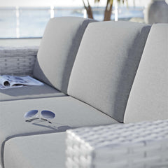 Convene Light Gray/Gray Outdoor Patio Sofa - Ornate Home