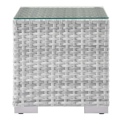 Convene Light Gray/Navy 3-Piece Outdoor Patio Set - Ornate Home