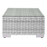 Convene Light Gray Outdoor Patio Coffee Table - Ornate Home