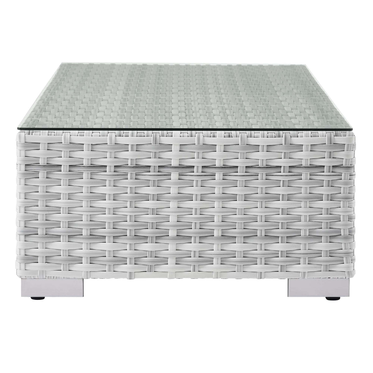 Convene Light Gray Outdoor Patio Coffee Table - Ornate Home