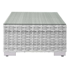 Convene Light Gray Outdoor Patio Coffee Table - Ornate Home