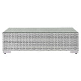 Convene Light Gray Outdoor Patio Coffee Table - Ornate Home