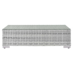 Convene Light Gray Outdoor Patio Coffee Table - Ornate Home