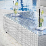 Convene Light Gray Outdoor Patio Coffee Table - Ornate Home