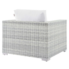 Convene Light Gray/White 3-Piece Outdoor Patio Set - Ornate Home