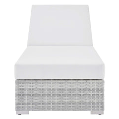 Convene Light Gray/White Outdoor Patio Chaise - Ornate Home