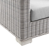 Conway Light Gray/Gray Outdoor Patio Wicker Rattan Armchair - Ornate Home