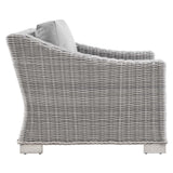 Conway Light Gray/Gray Outdoor Patio Wicker Rattan Armchair - Ornate Home