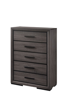 Conwy Gray 5 Pc. Queen Bedroom Set w/ Chest - Ornate Home