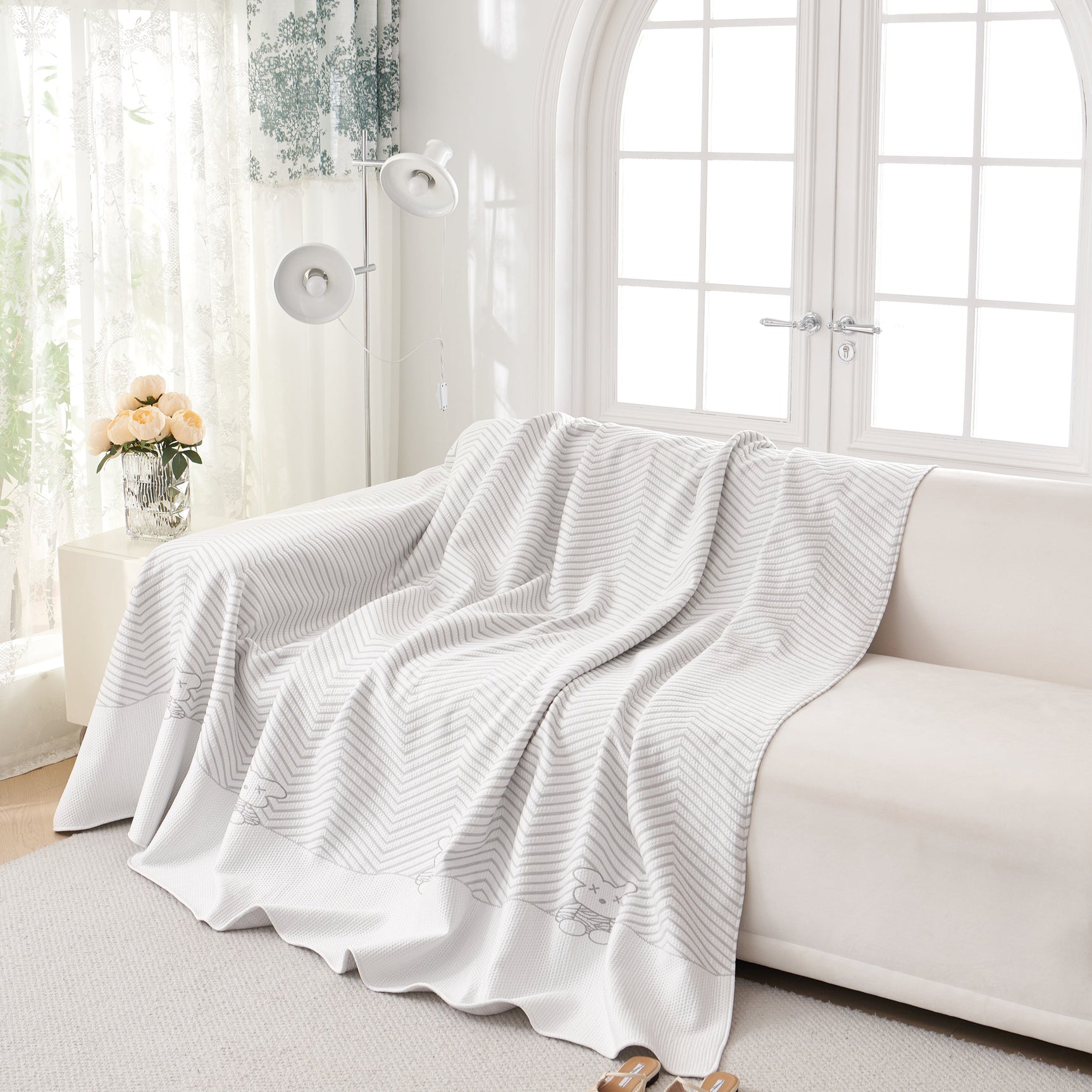 Cool Summer Blanket for Couches Soft Comfy Lightweight Cooling Sofa Blankets Cover - Ornate Home