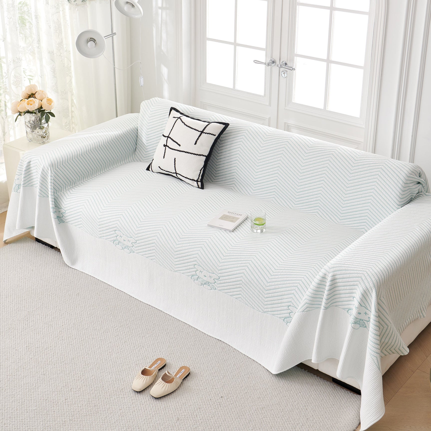 Cool Summer Blanket for Couches Soft Comfy Lightweight Cooling Sofa Blankets Cover - Ornate Home