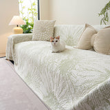 Cooling Botanical Jacquard Couch Cover Decorative Furniture Cover for Loveseat & Sofas - Ornate Home