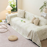 Cooling Botanical Jacquard Couch Cover Decorative Furniture Cover for Loveseat & Sofas - Ornate Home
