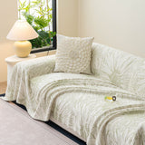 Cooling Botanical Jacquard Couch Cover Decorative Furniture Cover for Loveseat & Sofas - Ornate Home