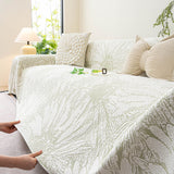 Cooling Botanical Jacquard Couch Cover Decorative Furniture Cover for Loveseat & Sofas - Ornate Home