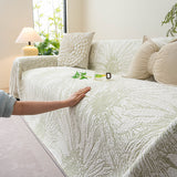 Cooling Botanical Jacquard Couch Cover Decorative Furniture Cover for Loveseat & Sofas - Ornate Home