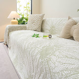 Cooling Botanical Jacquard Couch Cover Decorative Furniture Cover for Loveseat & Sofas - Ornate Home