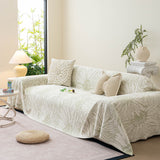 Cooling Botanical Jacquard Couch Cover Decorative Furniture Cover for Loveseat & Sofas - Ornate Home