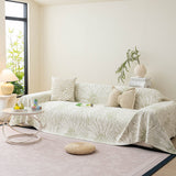 Cooling Botanical Jacquard Couch Cover Decorative Furniture Cover for Loveseat & Sofas - Ornate Home