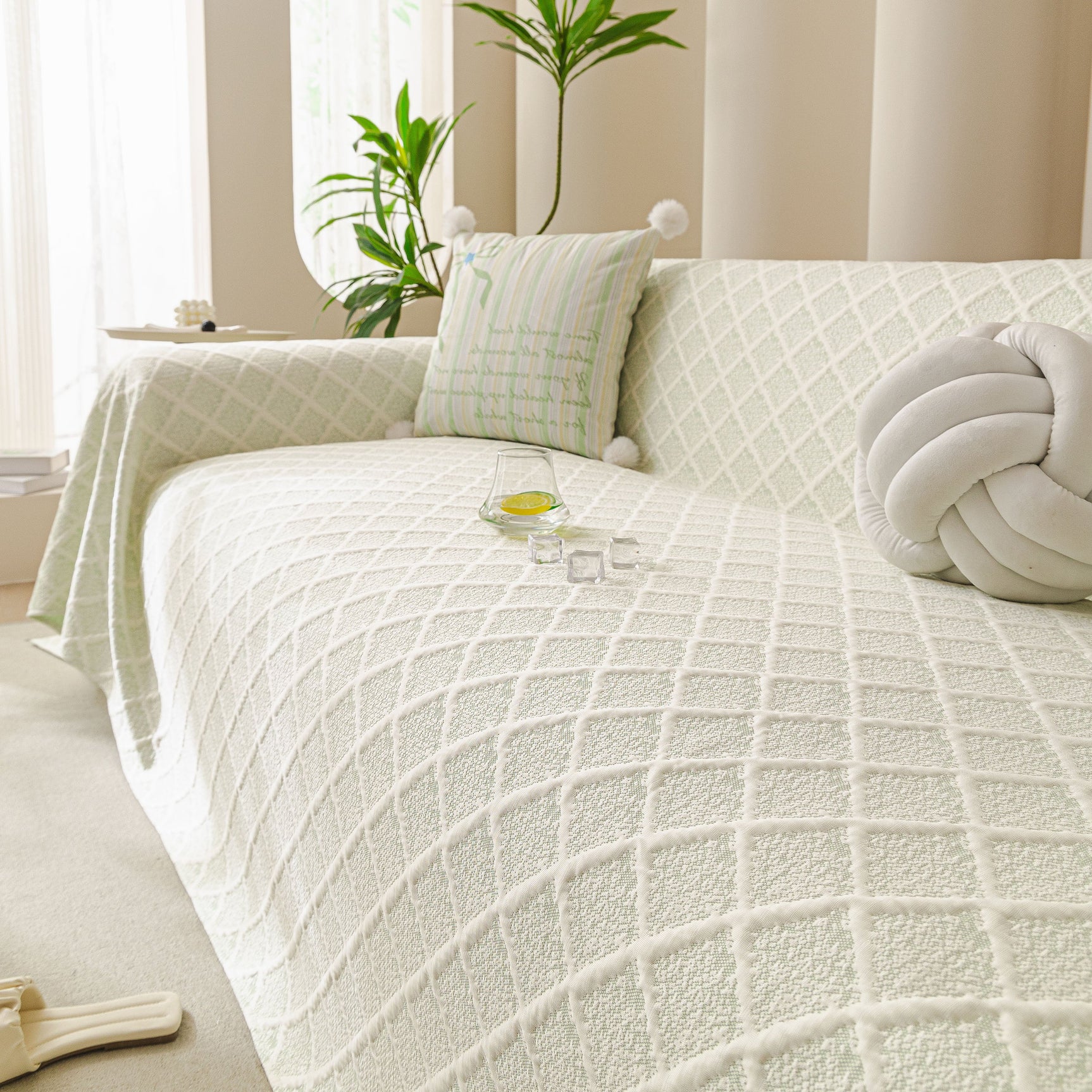Cooling Couch Cover Throw, Washable Breathable Summer Bed Cover Sofa Protector Covers - Ornate Home