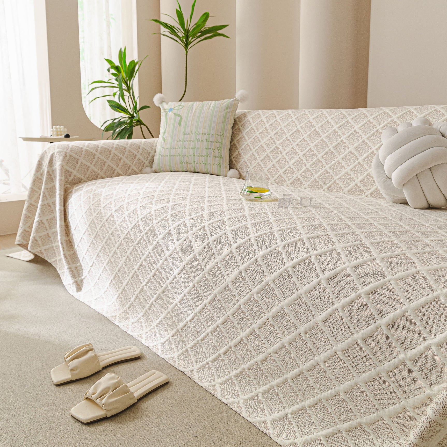 Cooling Couch Cover Throw, Washable Breathable Summer Bed Cover Sofa Protector Covers - Ornate Home