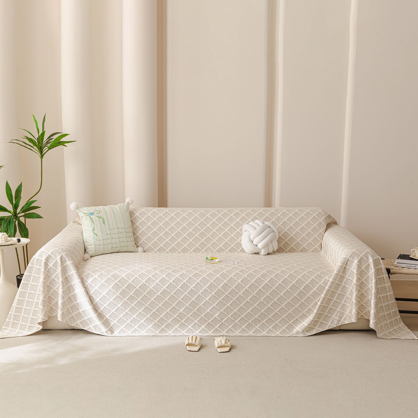 Cooling Couch Cover Throw, Washable Breathable Summer Bed Cover Sofa Protector Covers - Ornate Home