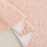 Cooling Embossed Botanical Couch Cover, Soft Ice Silk Furniture Protector for Sofa - Ornate Home