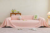 Cooling Embossed Botanical Couch Cover, Soft Ice Silk Furniture Protector for Sofa - Ornate Home
