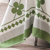 Cooling Four-Leaf Clover Hope Faith Love Luck Summer Comfy Ice Silk Furniture Throw Covers for Sofas - Ornate Home