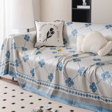 Cooling Four-Leaf Clover Hope Faith Love Luck Summer Comfy Ice Silk Furniture Throw Covers for Sofas - Ornate Home