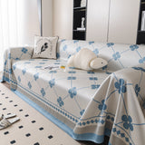 Cooling Four-Leaf Clover Hope Faith Love Luck Summer Comfy Ice Silk Furniture Throw Covers for Sofas - Ornate Home