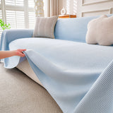 Cooling Ice Silk Knit Couch Cover, Breathable Pet Friendly Soft Throw Cover for Sofas - Ornate Home