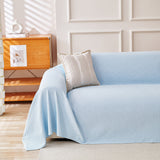 Cooling Ice Silk Knit Couch Cover, Breathable Pet Friendly Soft Throw Cover for Sofas - Ornate Home
