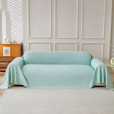 Cooling Ice Silk Knit Couch Cover, Breathable Pet Friendly Soft Throw Cover for Sofas - Ornate Home