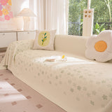 Cooling Ice Silk Sofa Cover Blanket, Floral Soft Silky Breathable Couch Throw Cover - Ornate Home