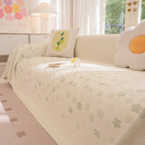 Cooling Ice Silk Sofa Cover Blanket, Floral Soft Silky Breathable Couch Throw Cover - Ornate Home