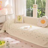 Cooling Ice Silk Sofa Cover Blanket, Floral Soft Silky Breathable Couch Throw Cover - Ornate Home