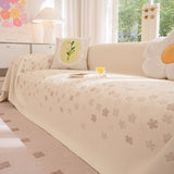 Cooling Ice Silk Sofa Cover Blanket, Floral Soft Silky Breathable Couch Throw Cover - Ornate Home
