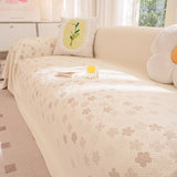 Cooling Ice Silk Sofa Cover Blanket, Floral Soft Silky Breathable Couch Throw Cover - Ornate Home