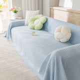 Cooling Ice Silk Sofa Throw Cover, Summer Diamond Textured Furniture Protector Blanket - Ornate Home