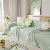 Cooling Ice Silk Sofa Throw Cover, Summer Diamond Textured Furniture Protector Blanket - Ornate Home