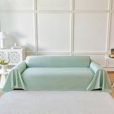 Cooling Ice Silk Soft Sofa Cover Blanket, Woven Geometric Textured Modern Couch Cover - Ornate Home