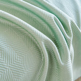 Cooling Ice Silk Soft Sofa Cover Blanket, Woven Geometric Textured Modern Couch Cover - Ornate Home