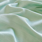 Cooling Ice Silk Soft Sofa Cover Blanket, Woven Geometric Textured Modern Couch Cover - Ornate Home