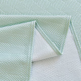 Cooling Ice Silk Soft Sofa Cover Blanket, Woven Geometric Textured Modern Couch Cover - Ornate Home