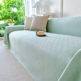 Cooling Ice Silk Soft Sofa Cover Blanket, Woven Geometric Textured Modern Couch Cover - Ornate Home