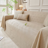 Cooling Scratch Proof Large Sofa Throw Cover, Geometric Texture Couch Protector