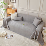 Cooling Scratch Proof Large Sofa Throw Cover, Geometric Texture Couch Protector