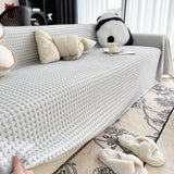 Cooling Textured Sofa Cover Washable Soft Couch Throw Blanket for Summer & Pets - Ornate Home