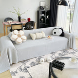 Cooling Textured Sofa Cover Washable Soft Couch Throw Blanket for Summer & Pets - Ornate Home